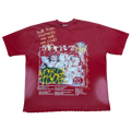 "5 Stages of Grief Tee" in Sunwashed Red